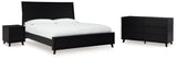 Danziar Black King Panel Bedroom Set with Dresser and Nightstand (Online Special Price) - Ornate Home