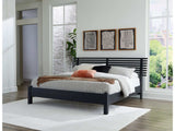 Danziar Black King Slat Panel Bed (Online Special Price) - Ornate Home