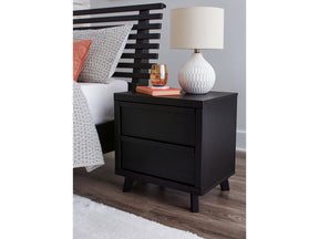 Danziar Black Nightstand (Online Special Price) - Ornate Home