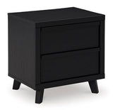 Danziar Black Nightstand (Online Special Price) - Ornate Home