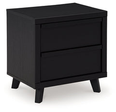 Danziar Black Nightstand - Ornate Home