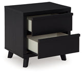 Danziar Black Nightstand - Ornate Home