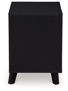 Danziar Black Nightstand - Ornate Home
