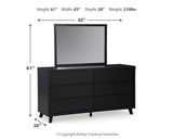 Danziar Black Queen Bedroom Set with Dresser, Mirror, Chest and Nightstand (Online Special Price) - Ornate Home