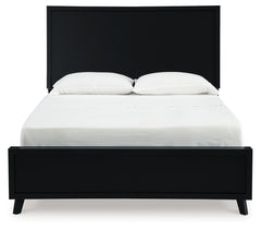 Danziar Black Queen Bedroom Set with Dresser, Mirror, Chest and Nightstand - Ornate Home