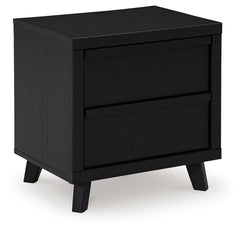 Danziar Black Queen Bedroom Set with Dresser, Mirror, Chest and Nightstand - Ornate Home