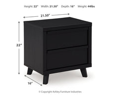 Danziar Black Queen Bedroom Set with Dresser, Mirror, Chest and Nightstand - Ornate Home