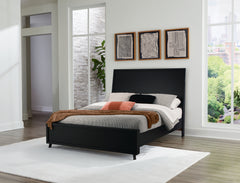 Danziar Black Queen Bedroom Set with Dresser, Mirror, Chest and Nightstand - Ornate Home