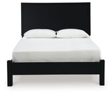 Danziar Black Queen Panel Bed, Dresser and Mirror (Online Special Price) - Ornate Home