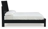 Danziar Black Queen Panel Bed, Dresser and Mirror (Online Special Price) - Ornate Home