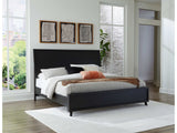 Danziar Black Queen Panel Bed - Ornate Home