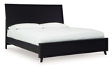 Danziar Black Queen Panel Bed - Ornate Home