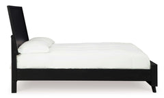 Danziar Black Queen Panel Bed - Ornate Home