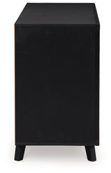 Danziar Black Queen Panel Bed and Dresser - Ornate Home