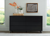 Danziar Black Queen Panel Bedroom Set with 2 Dressers and Nightstand (Online Special Price) - Ornate Home