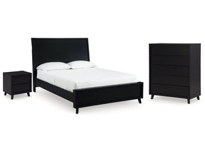 Danziar Black Queen Panel Bedroom Set with Chest and Nightstand (Online Special Price) - Ornate Home
