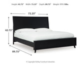 Danziar Black Queen Panel Bedroom Set with Chest and Nightstand (Online Special Price) - Ornate Home