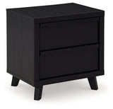 Danziar Black Queen Panel Bedroom Set with Chest and Nightstand (Online Special Price) - Ornate Home