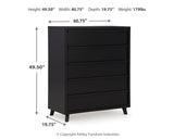 Danziar Black Queen Panel Bedroom Set with Chest and Nightstand (Online Special Price) - Ornate Home