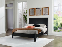 Danziar Black Queen Panel Bedroom Set with Dresser and Mirror - Ornate Home