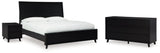 Danziar Black Queen Panel Bedroom Set with Dresser and Nightstand (Online Special Price) - Ornate Home