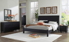 Danziar Black Wide Chest of Drawers - Ornate Home
