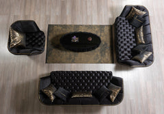 Daphne Black Coffee Table - Ornate Home