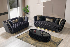 Daphne Black Coffee Table - Ornate Home