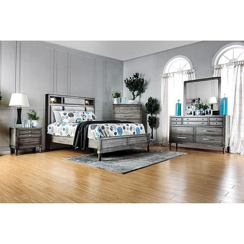 Daphne Gray Cal.King Bed - Ornate Home