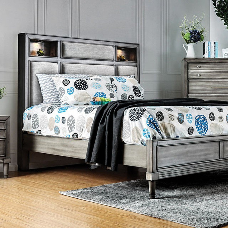 Daphne Gray Cal.King Bed - Ornate Home