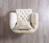 Daphne Ivory Velvet Chair - Ornate Home