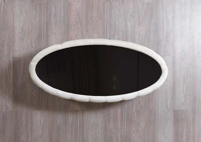 Daphne Ivory Velvet Coffee Table - Ornate Home