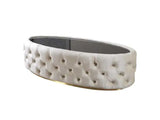 Daphne Ivory Velvet Coffee Table - Ornate Home