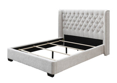 Daphne Oat Tweed King Upholstered Bed - Ornate Home