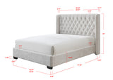 Daphne Oat Tweed King Upholstered Bed - Ornate Home