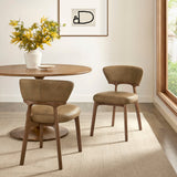 Daphne Toast Vegan Leather Dining Chairs (Set of 2) - Ornate Home