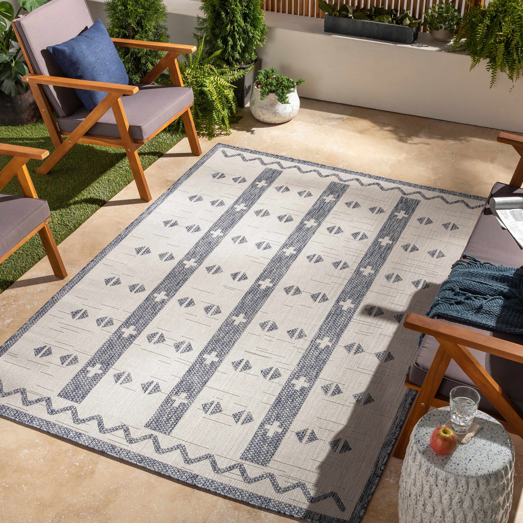 Dapitan Indoor & Outdoor Rug - Clearance - Ornate Home