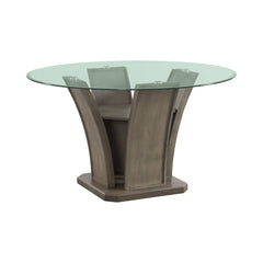 Dapper Grey Round Dining Table - Ornate Home