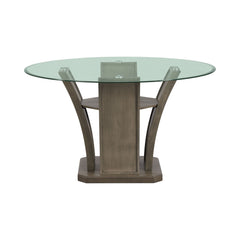 Dapper Grey Round Dining Table - Ornate Home
