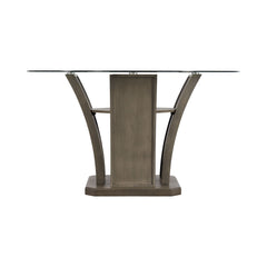 Dapper Grey Round Dining Table - Ornate Home