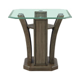 Dapper Grey Square End Table - Ornate Home