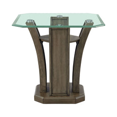 Dapper Grey Square End Table - Ornate Home