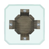 Dapper Grey Square End Table - Ornate Home