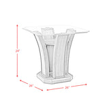 Dapper Grey Square End Table - Ornate Home