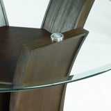 Dapper Walnut Round Counter Height Dining Table - Ornate Home