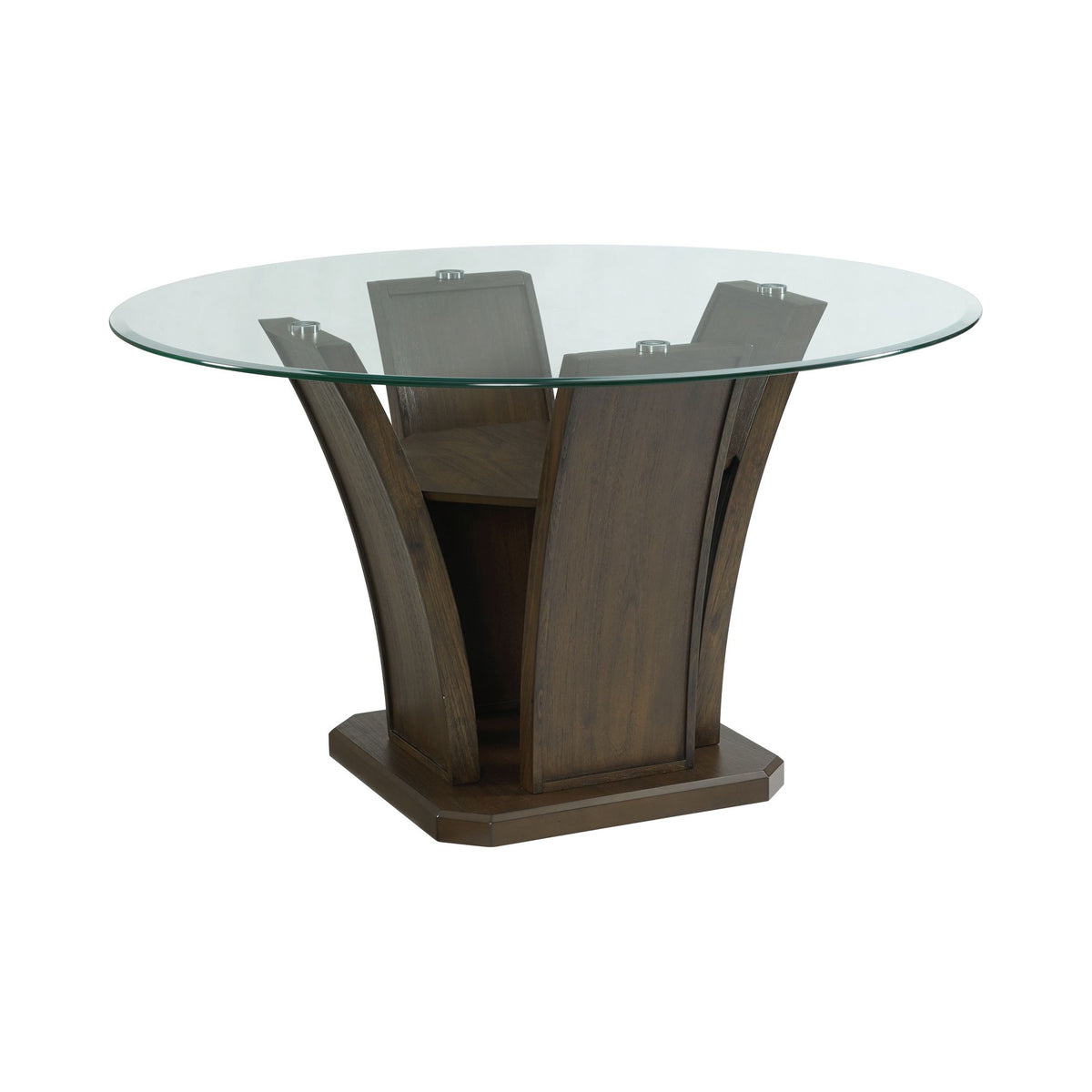 Dapper Walnut Round Dining Table - Ornate Home
