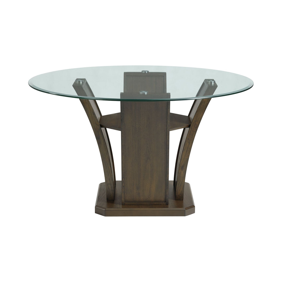 Dapper Walnut Round Dining Table - Ornate Home