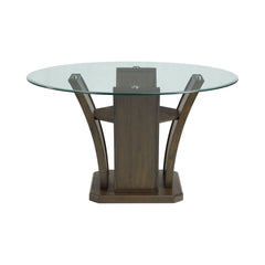 Dapper Walnut Round Dining Table - Ornate Home