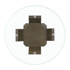 Dapper Walnut Round Dining Table - Ornate Home