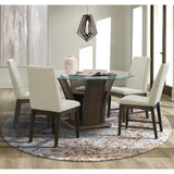 Dapper Walnut Round Dining Table - Ornate Home